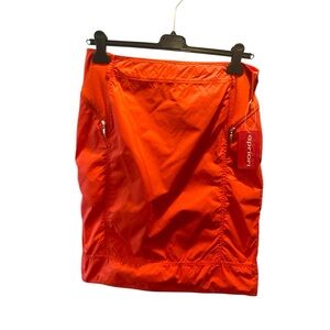 apriori Orange Polyamide Skirt with pockets Size 12 New